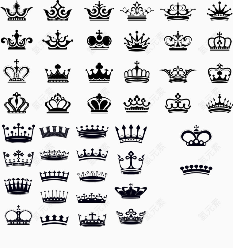 各种皇冠样式