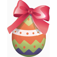 粉色蝴蝶结花彩蛋