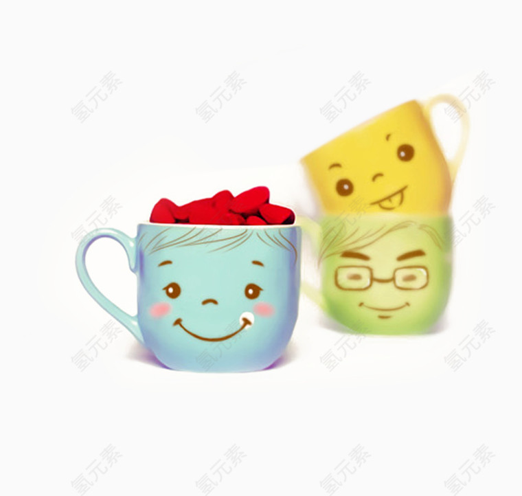 卡通杯子