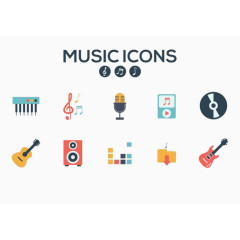 钢琴音乐符号吉他