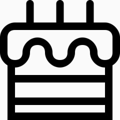 蛋糕圣诞节假日圣诞节和购物图标