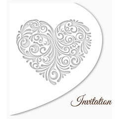 矢量婚礼邀请卡