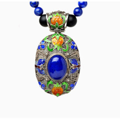 东海世家银花丝珐琅工艺吊坠