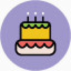 鸡尾酒紫色激情图标