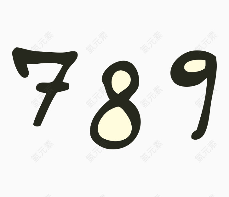 矢量学校数字