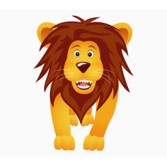 卡通手绘狮子