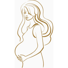 孕妇矢量图