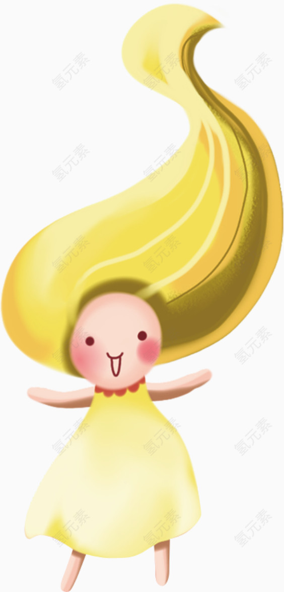 金色长发女孩