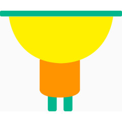 矢量黄色灯泡设计