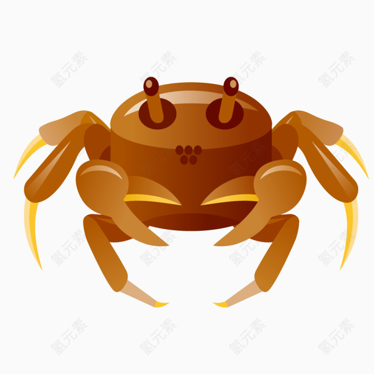 卡通手绘螃蟹