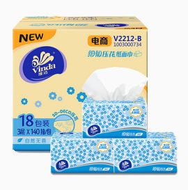 产品实物维达面巾纸