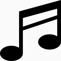 黑色简约音乐符号图标