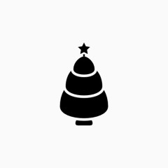 可爱圣诞树图标