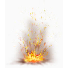 爆炸效果 泥巴 碎石 漂花瓣效果