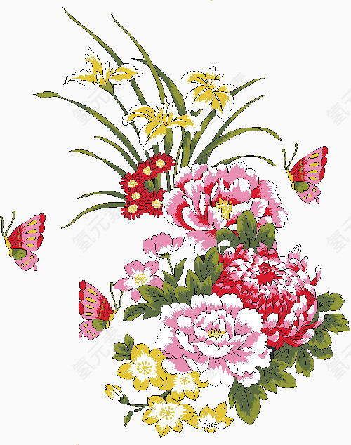 手绘鲜花