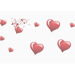 爱心漂浮素材