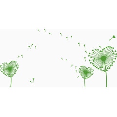 飞舞蒲公英素材