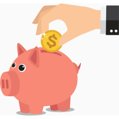 往存钱罐投金币