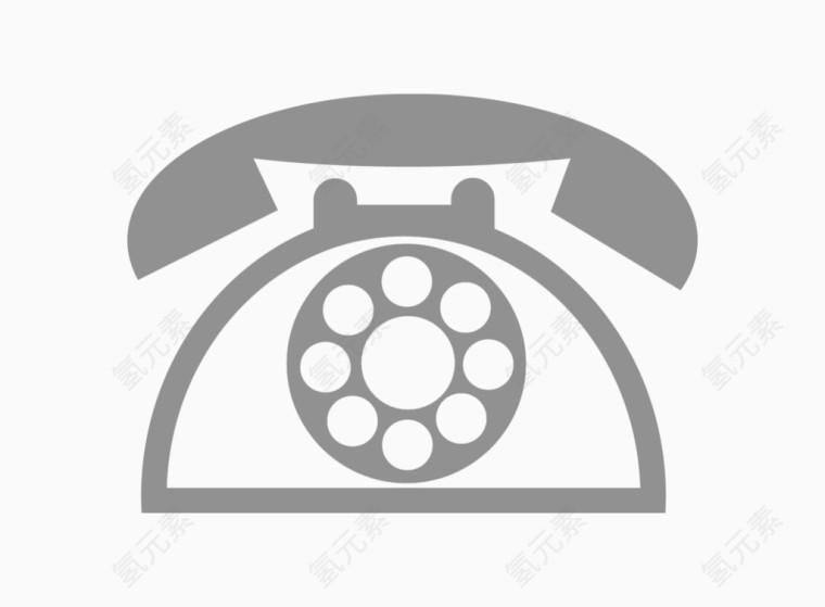 联系电话图标元素剪影