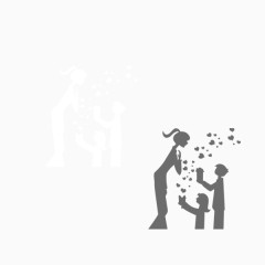 黑白老师学生简画教师节感恩老师
