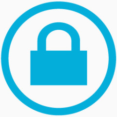 锁地铁车站的蓝色图标