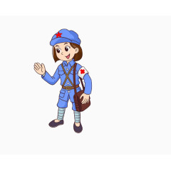 救生员红军Q版人物