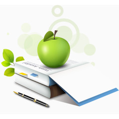 书本课程PNG矢量素材