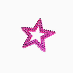 精美粉色珠宝五角星