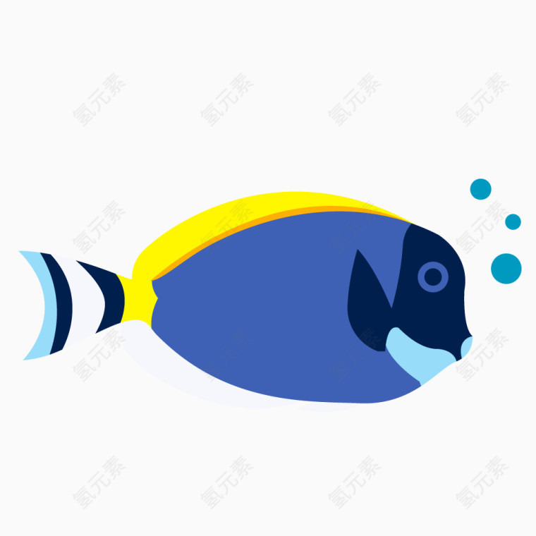 蓝色海洋小鱼