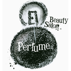 卡通手绘水彩香水瓶子