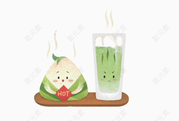 手绘粽子