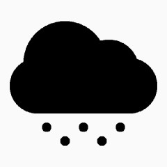 大雪的天气预报符号图标