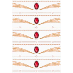 红猫眼石图案几何