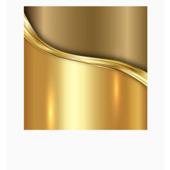 金色质感波浪线背景矢量素材