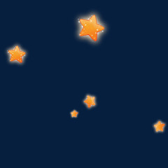 五角星星漂浮装饰漂浮元素 