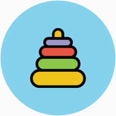 卡通3d素材玩具矢量图