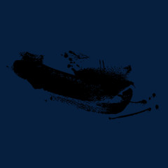 手绘黑色墨迹墨点笔刷