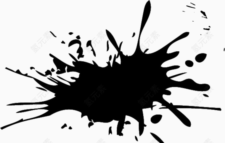 笔触素材 毛笔水墨书法 墨迹水墨笔触效果