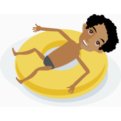 国外青春卡通扁平化人物