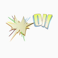 卡通图形字体oh