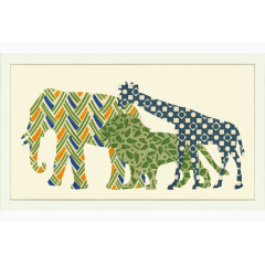 中堂画素材挂画剪影