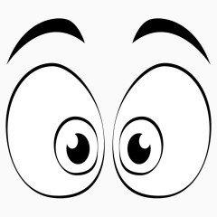 卡通漫画眼睛表情