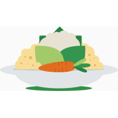 平面食物矢量图