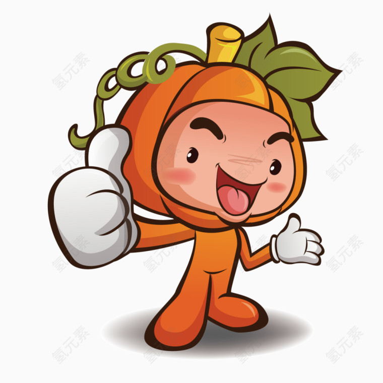卡通蔬菜人物