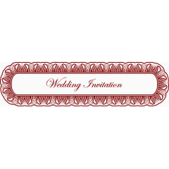 爱情主题花纹边框