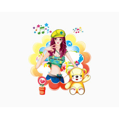 美女素材欧美女孩图标