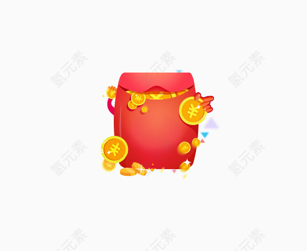 卡通红包图层