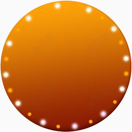 咖啡色发光圆形圆点