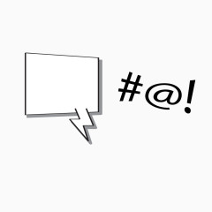 漫画风语言边框