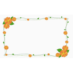 唯美花藤边框